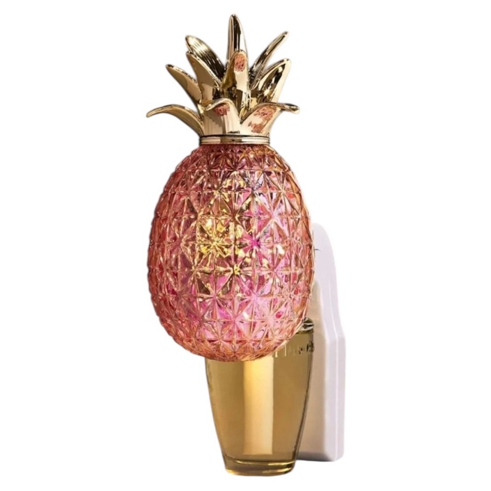 BBW Pink Pineapple FIBER OPTIC LED  Nightlight Wallflower Fragrance Plug